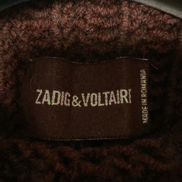 Zadig &Voltaire COLEEN chunky knit wool sweater SZ S - Picture 4 of 7